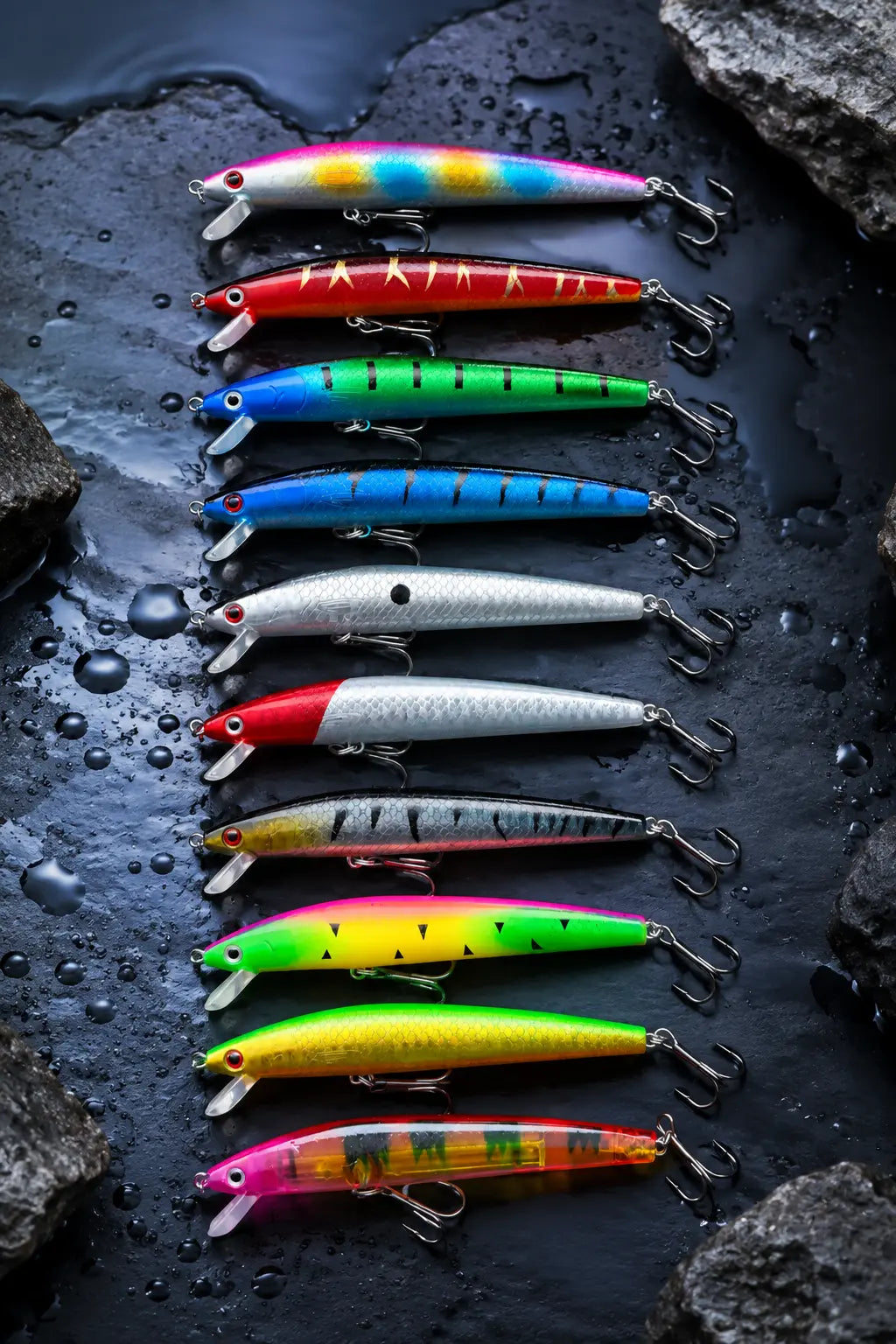 10'Lu Rapala Minnow Seti (9gr - 10cm) Arkhelais Fishing