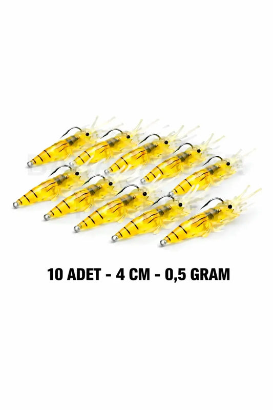 Karides Görünümlü Silikon Balık Yemi 10’lu Paket Arkhelais Fishing