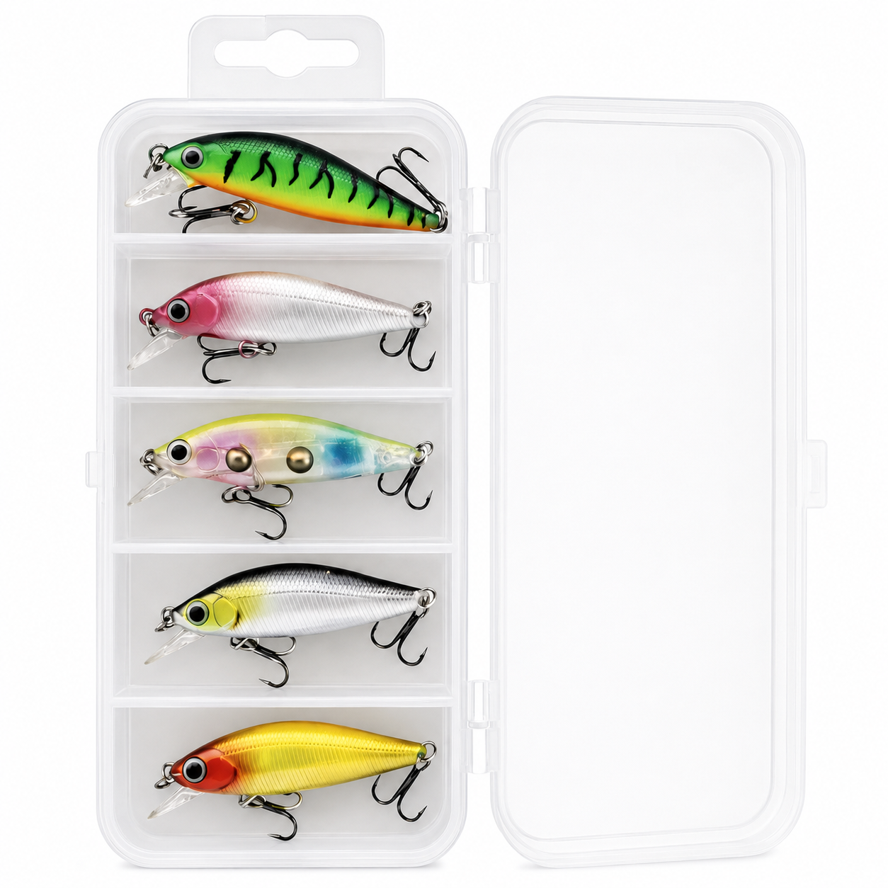 Mini Minnow Seti - 5 Gözlü Plastik Kutu Hediyeli Arkhelais Fishing