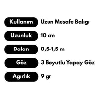 Suni Balık Yemi - Minnow - 10 cm 9 gr - 10'lu Paket - Yapay Balık Yemi - Kutu Hediyeli Arkhelais Fishing