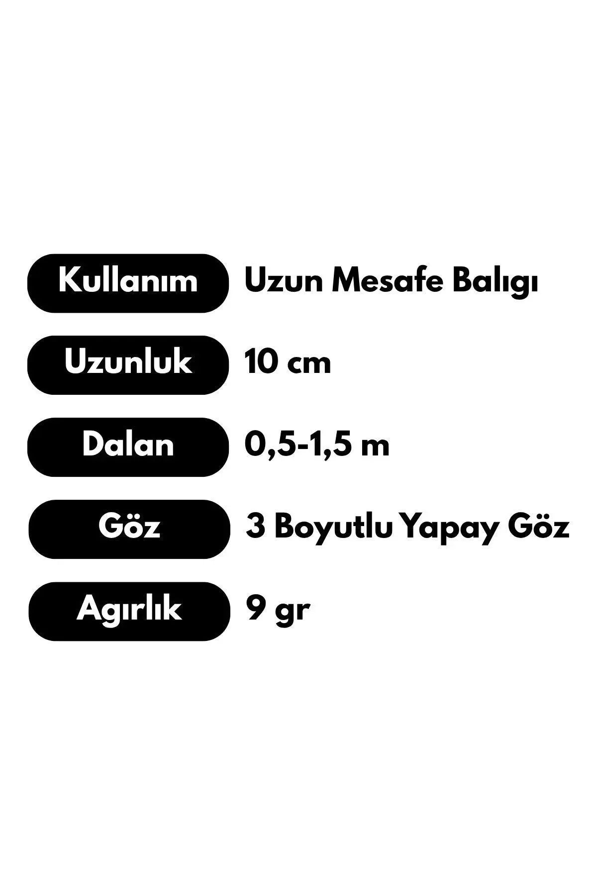 Suni Balık Yemi - Minnow - 10 cm 9 gr - 10'lu Paket - Yapay Balık Yemi - Kutu Hediyeli Arkhelais Fishing