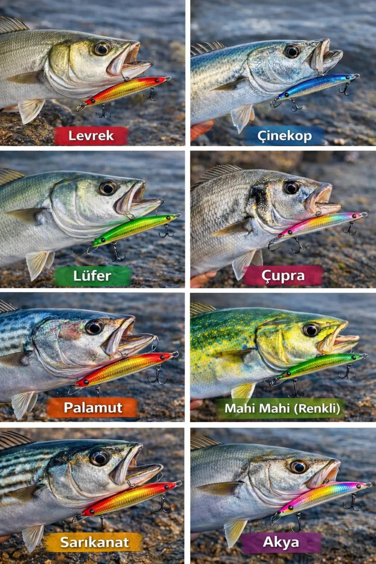 Suni Balık Yemi - Minnow - 10 cm 9 gr - 10'lu Paket - Yapay Balık Yemi - Kutu Hediyeli Arkhelais Fishing