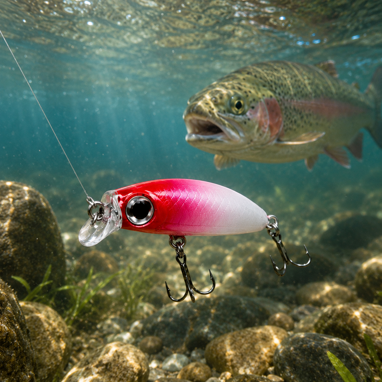 Mini Crankbait Seti - 5 Gözlü Plastik Kutu Hediyeli Arkhelais Fishing