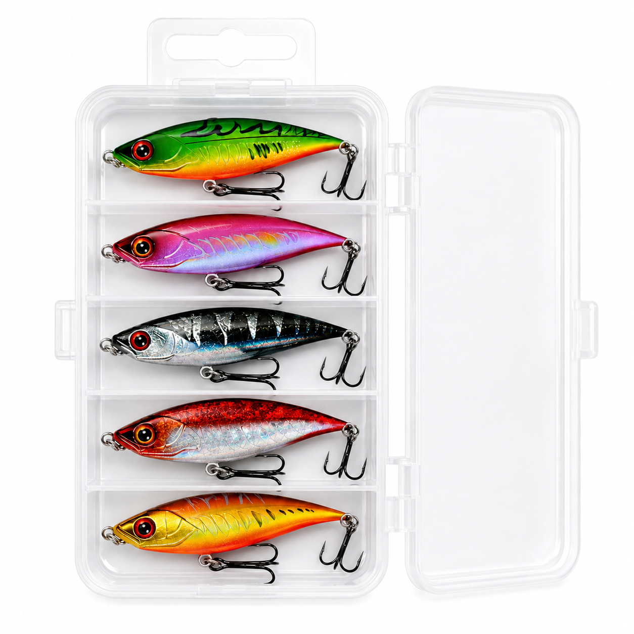 Lipless Crankbait Seti - 5 Gözlü Plastik Kutu Hediyeli Arkhelais Fishing