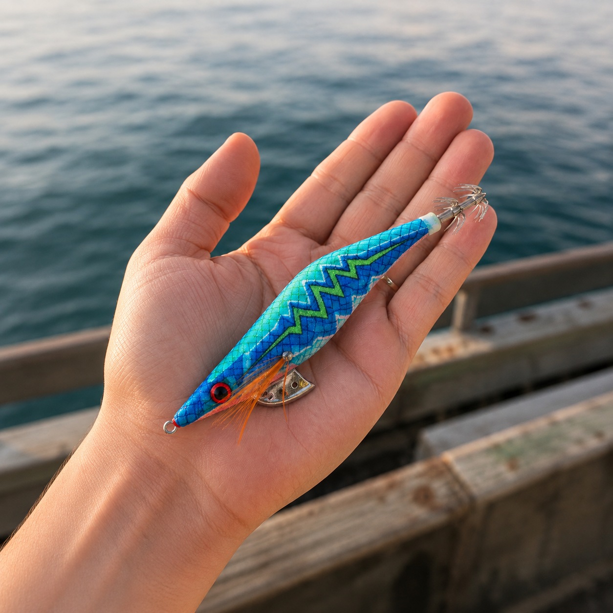 Kumaş kaplı kalamar zokası — Arkhelais Fishing