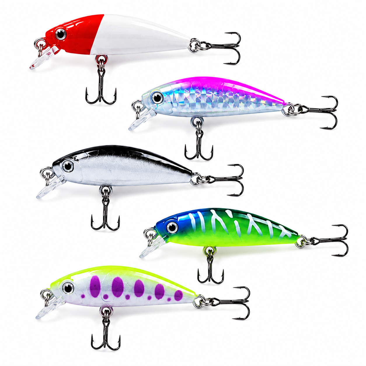 Mini Minnow Seti - 5 Gözlü Plastik Kutu Hediyeli Arkhelais Fishing