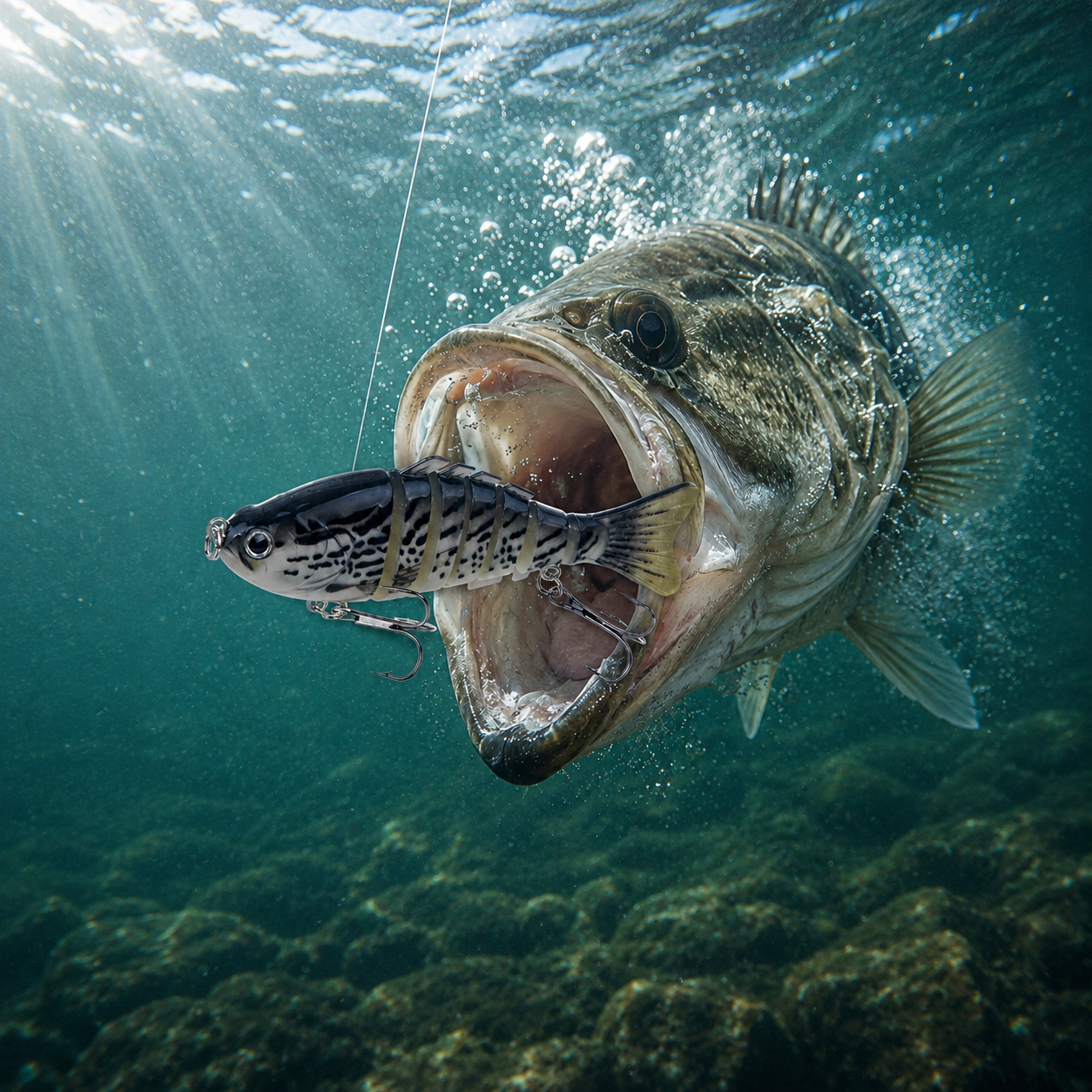 7 eklemli swimbait sahte balık yemi — Arkhelais Fishing