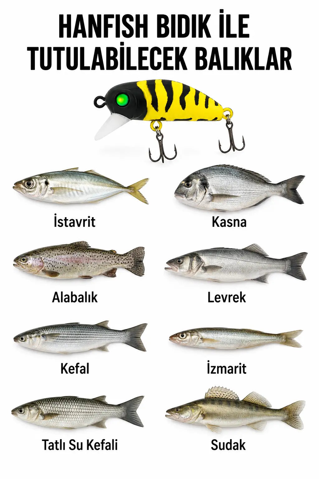 Hanfish Bıdık Arı (3,5cm 3,1gr) Arkhelais Fishing