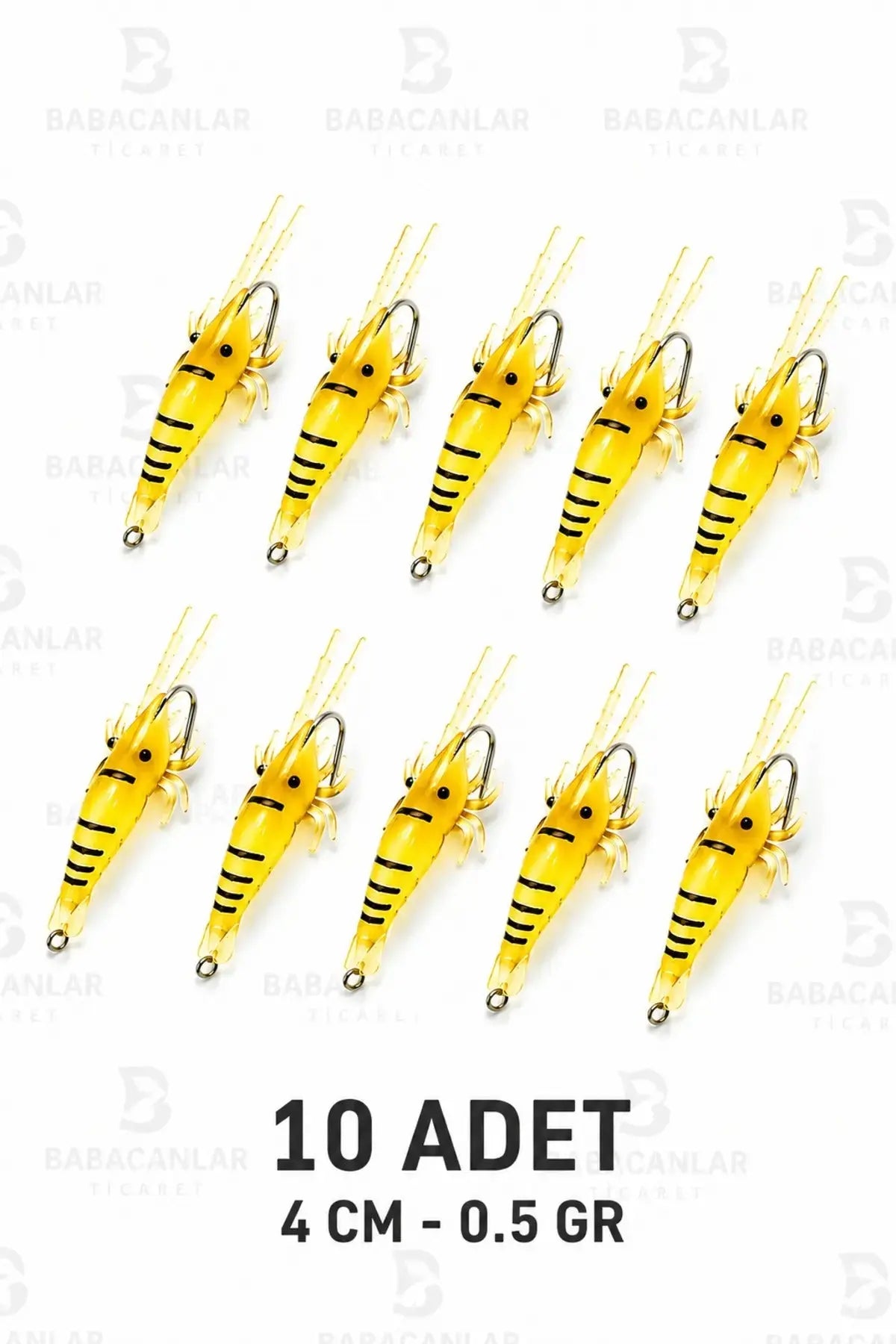 Karides Görünümlü Silikon Balık Yemi 10’lu Paket Arkhelais Fishing