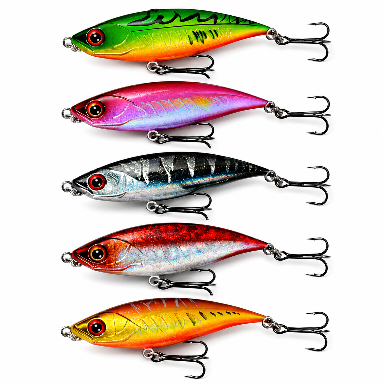 Lipless Crankbait Seti - 5 Gözlü Plastik Kutu Hediyeli Arkhelais Fishing