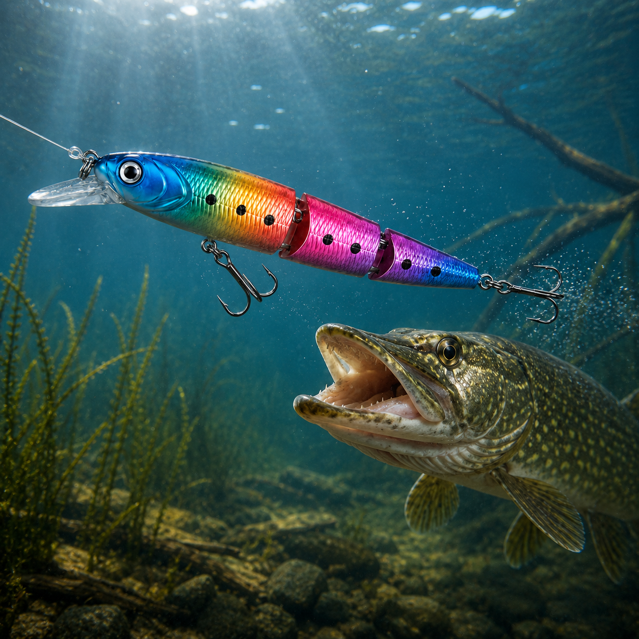 Eklemli Minnow Seti - Gözlü Plastik Kutu Hediyeli Arkhelais Fishing