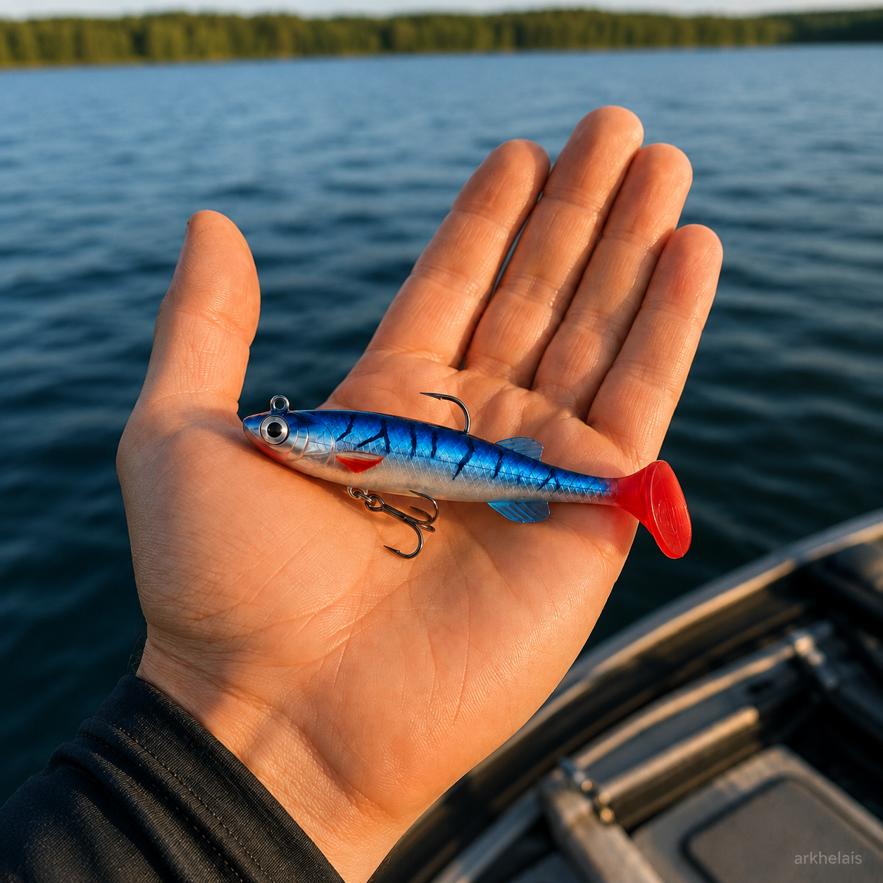 Hazır kurşunlu paddle tail silikon yem