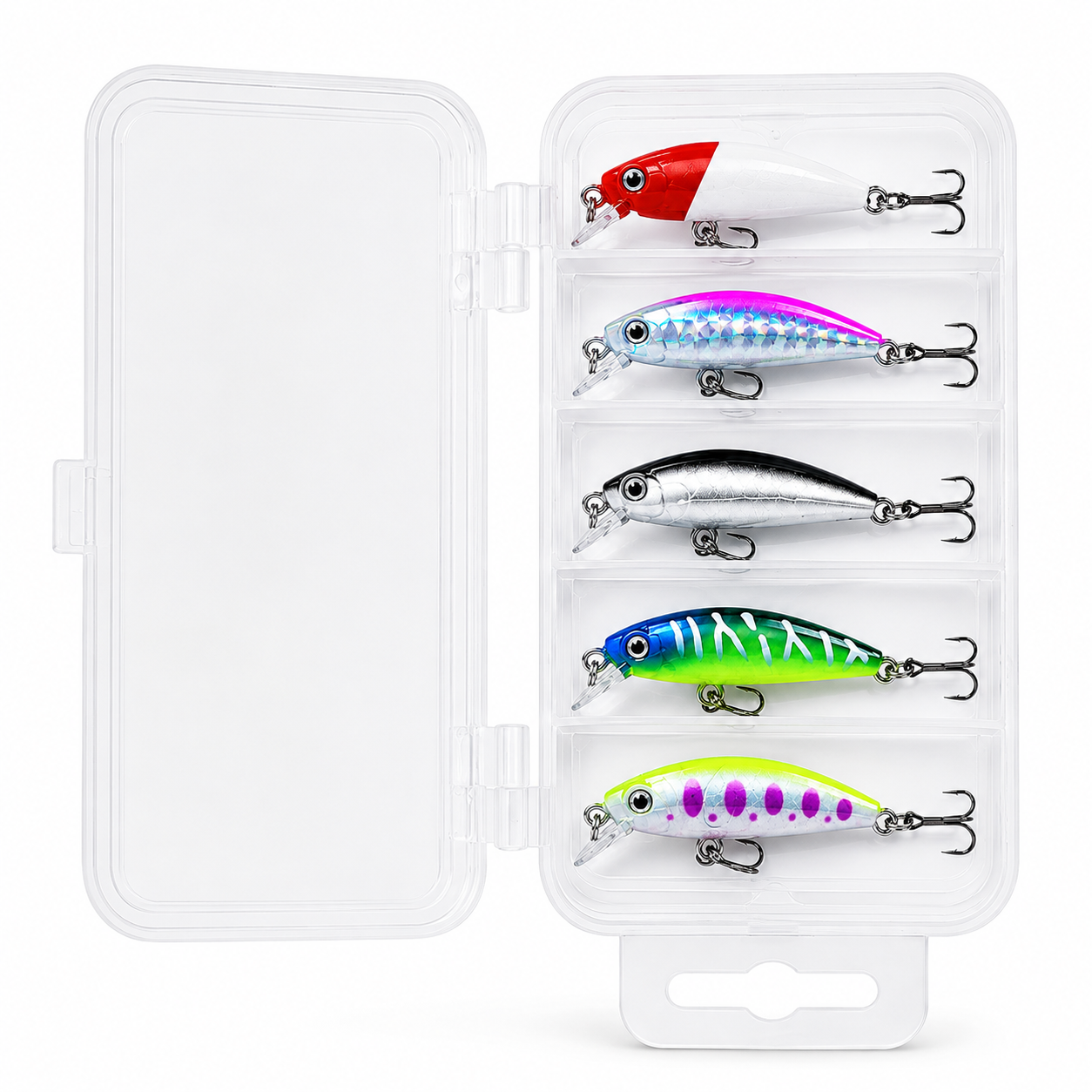 Mini Minnow Seti - 5 Gözlü Plastik Kutu Hediyeli Arkhelais Fishing