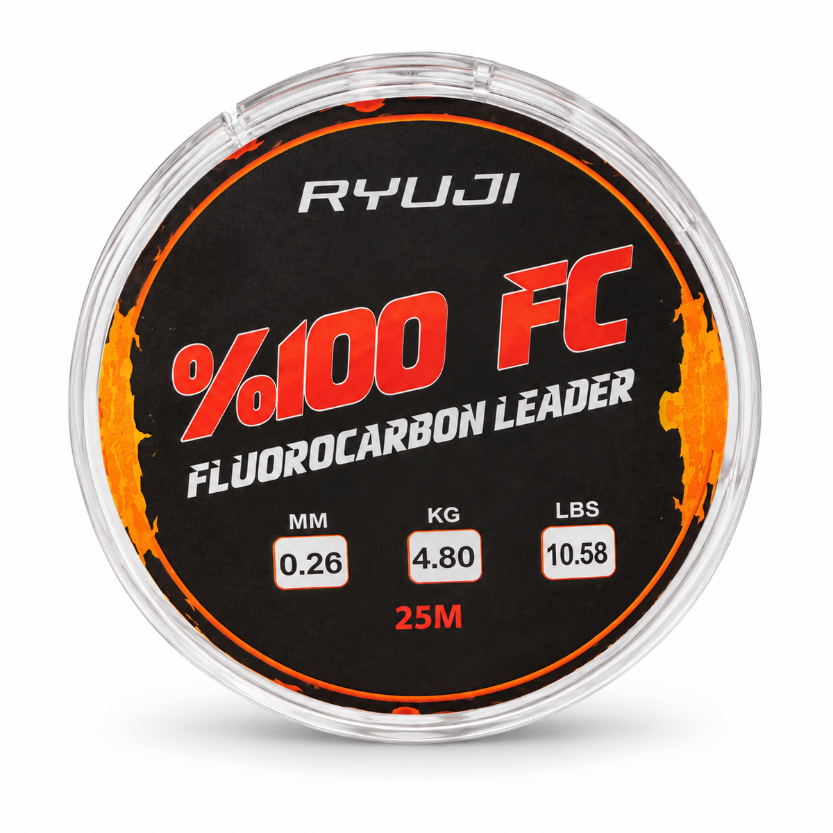 Ryuji %100 FC fluorocarbon leader makara önden görünüm